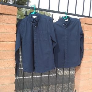 Gap brand Men's untucked-style shirts.